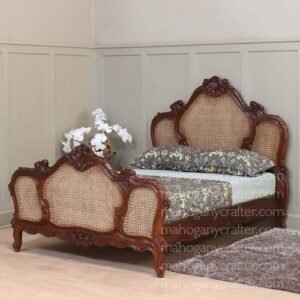 Arch Rattan Bed King Size