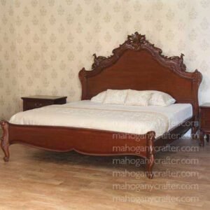 Bird Carved Bed King Size