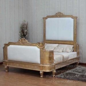 Antoinette French Bed With Fabric Upholstrey H HB 210 King Size