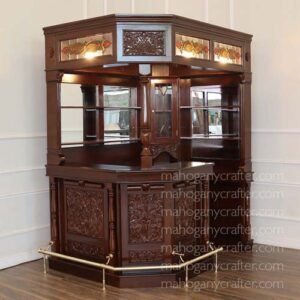Victorian Corner Canopy Bar - W 190x135x244cm