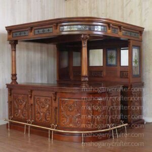 English Carved Corner Bar 245x244x244cm