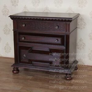 Casablanca Carved Bedside 86x47.5x87cm
