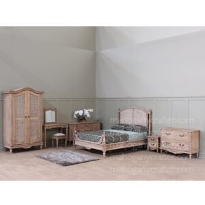 Tropical Cane Bedroom Set of 7