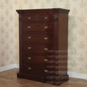 7 Drawer Pillar Chest 114x52x162cm