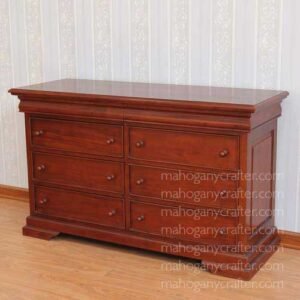 6-8 Drawer Sleigh Chest Wide 150x55x90cm