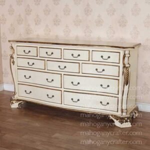 Bow Front Large Chest Dresser 188x56x100cm