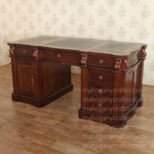 Genovese Desk Dark Walnut NC Spray 160x79x78cm