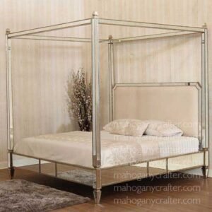 Virginia Mirror Canopy Bed King Size