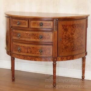 Demilune Chest Of Drawers 121x61x90cm