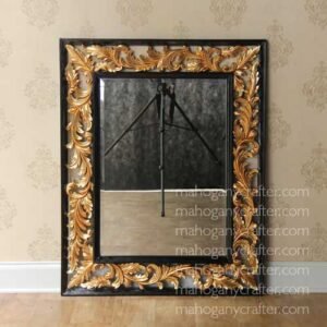 Leaf Carved Mirror 80x5x100cm