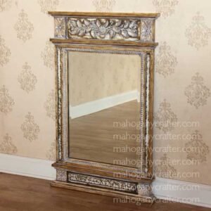 Olive Carved Mirror 67x5x106cm