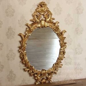 Flower Carved Mirror B 75x5x125cm