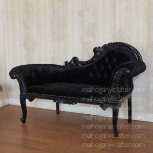 Mason Black With Black Velvet 194x71x121cm