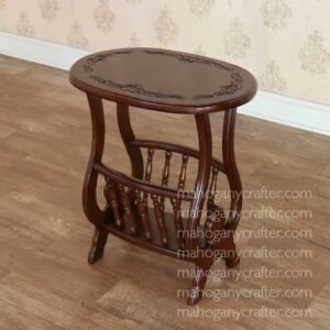 Oval Magazine Rack 60x38x54cm