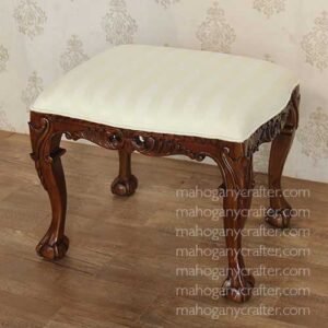 Heavy carved Stool 64x53x50cm