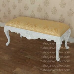 Heavy Carved Stool 2 Seater 116x53x50cm