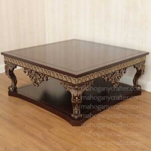 French Empire Coffee Square Table 120x120x52cm