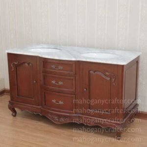 Louis Vanity Cabinet Double Sink 150x65x86cm