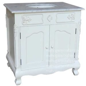 French Vanity Cabinet Single Sink 80x57x82cm