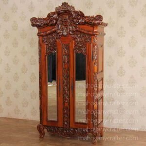 French Wedding Armoire With Glass Door 107x51x198cm