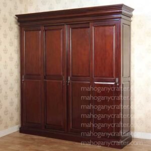Sleigh Wardrobe With Sliding Door 233x60x250cm