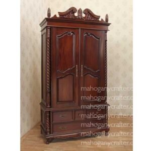 Chippendale Wardrobe 125x60x215cm
